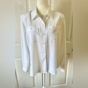 Kathy Che shirt woman size 12 blouse top